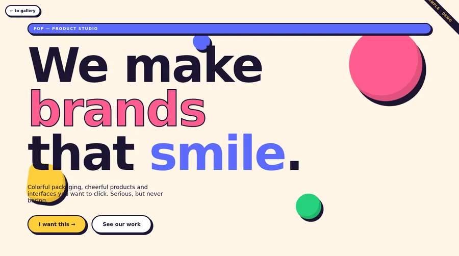 Playful 3D (Pop) style